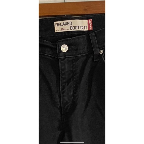 Levi's 550 Relaxed Boot Cut in Black Size 10S - Picture 7 of 8
